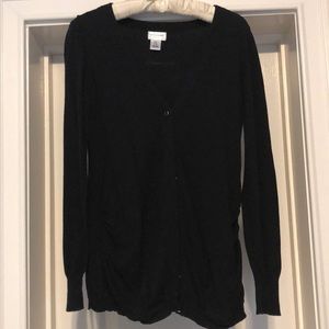 Motherhood Maternity Black Button Cardigan